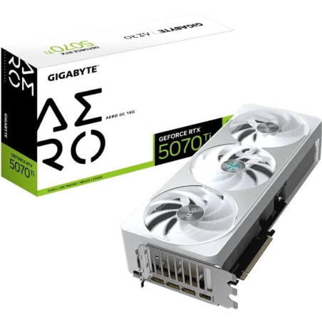 Tarjeta Gráfica Gigabyte GeForce RTX 5070Ti AERO OC/ 16GB GDDR7