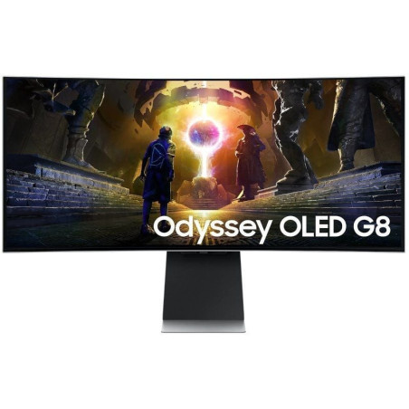 Monitor Gaming Ultrapanorámico Curvo Samsung G8 Odyssey OLED S34DG850SU 34'/ WQHD/ 0.03ms/ 175Hz/ Multimedia/ Regulable