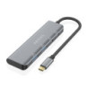 Hub USB Tipo-C Aisens A109-0763/ 2xUSB/ 2xUSB Tipo-C/ Gris
