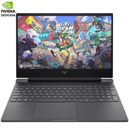 Portátil Gaming HP Victus 15-FA2707NS Intel Core i5-13420H/ 16GB/ 512GB SSD/ GeForce RTX 4050/ 15.6'/ Sin Sistema Operat