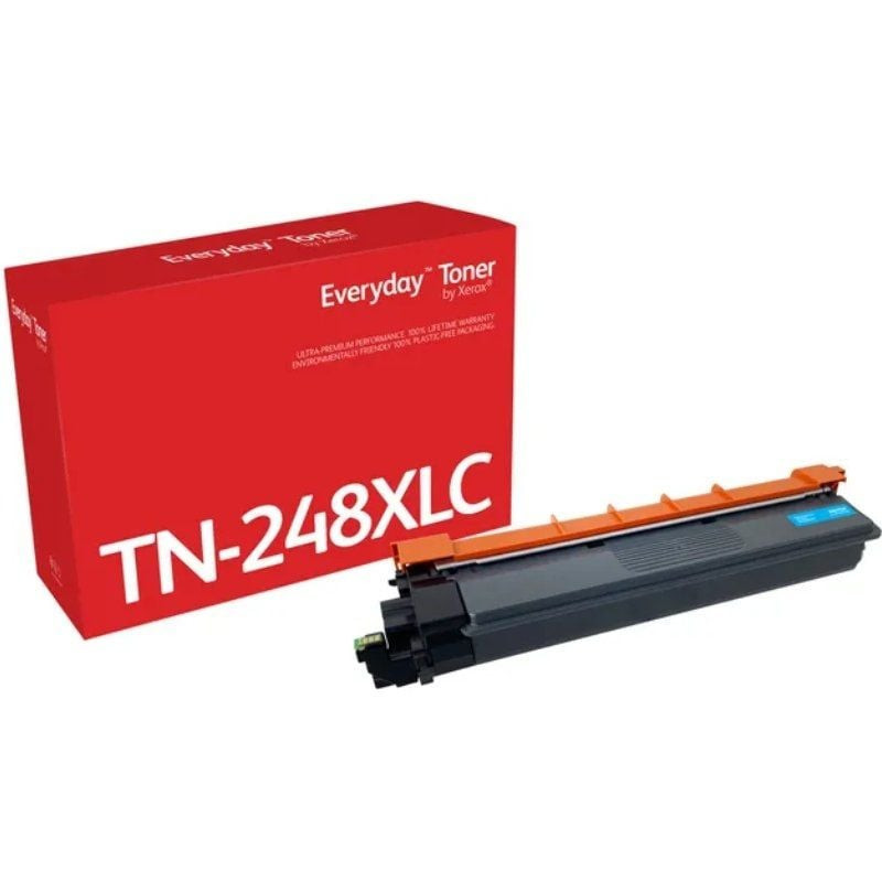 Tóner compatible Xerox 006R04876 compatible con Brother TN248XLC Alta Capacidad/ Cian