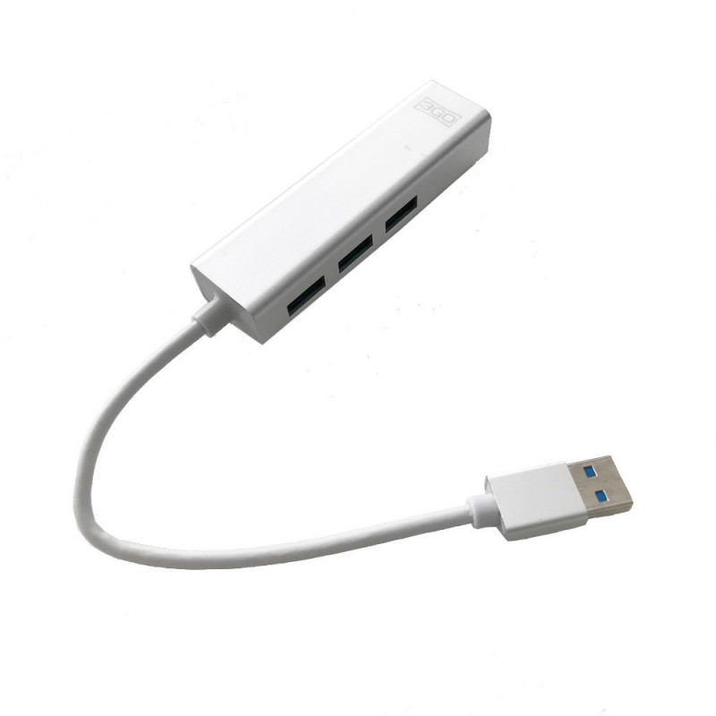 HUB USB 3.0 3GO 3P USB3.0+ETHERNET RJ45 10-100 1P