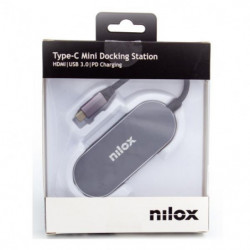 NILOX DOCK TYPE C 3 USB 3.0, HDMI, USB C