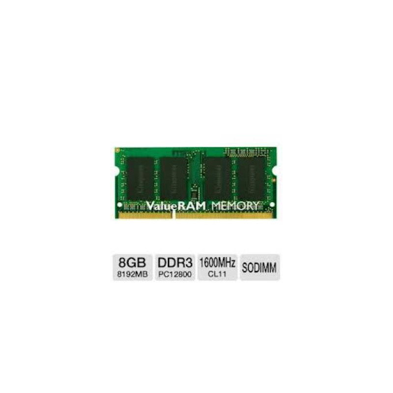 MEMORIA KINGSTON SODIMM DDR3 8GB 1600MHZ CL11