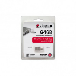 PEN DRIVE 64GB KINGSTON USB 3.1+MICRODUO USB C