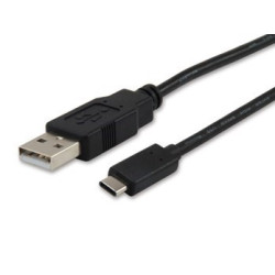 CABLE EQUIP USB-A 2.0 MACHO - USB-C MACHO 1M NEGRO