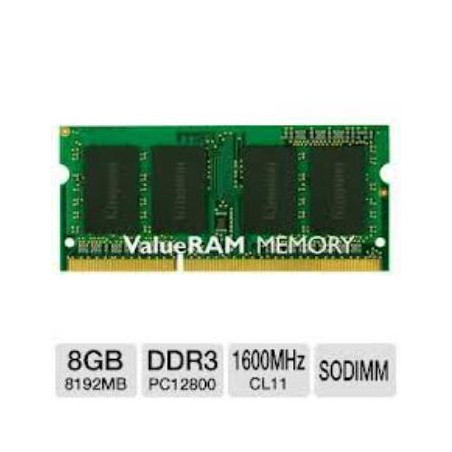 MEMORIA KINGSTON SODIMM DDR3 8GB 1600MHZ CL11