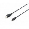 CABLE EQUIP USB-A 2.0 - MICRO B 1M